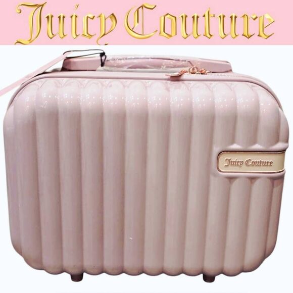 Juicy Couture Chelsie Collection Hard Side Travel Cosmetic Case - Picture 1 of 11